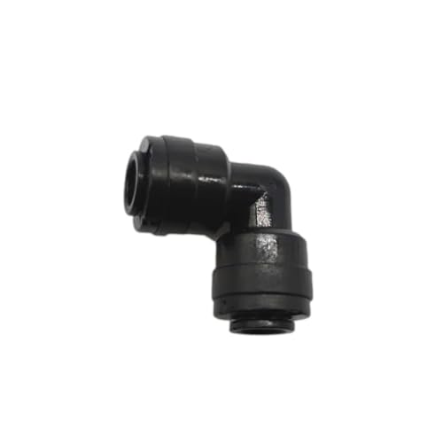 20 stücke Wasser Rohrbogen Fitting 1/4 "OD Schlauch Anschluss Kunststoff Kupplung Stecker(20 pcs Black) von LDHNFBYV