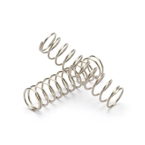 304 Edelstahl Druckfeder Komprimiert 1,2mm Draht Durchmesser Rückkehr Federn 10PCS(20mm,19mm) von LDHNFBYV