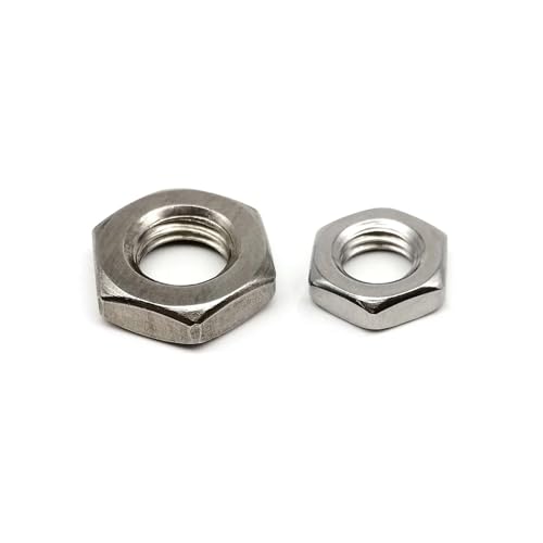 5/10/50 stücke M3 M4 M5 M6 M8 M10 M12 M16 316 A4-70 Edelstahl Hex Hexagon Kontermutter hauchdünne(10pcs M12) von LDHNFBYV