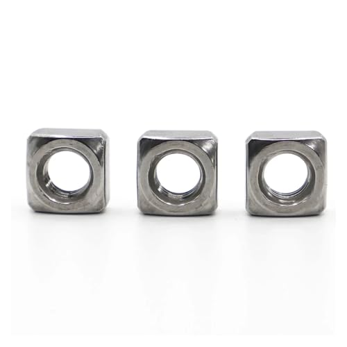 5–50 Stück 304 Edelstahl DIN557 GB39 Vierkantmutter M3 M4 M5 M6 M8 M10 M12(M6 20pcs) von LDHNFBYV
