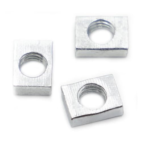 5-50pcs Zinc-Plated Carbon Steel Thin Rectangular Nuts Slider Block NutSquare Nut for Aluminum Profile Accessory(M4x8x12x2 10pcs) von LDHNFBYV