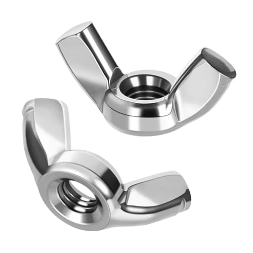 Flügelmuttern Schmetterling M3 M4 M5 M6 M8 M10 M12 304 Edelstahl Flügelmuttern Schmetterlingsmutter DIN315(M5 X 10pcs) von LDHNFBYV