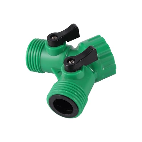 Gartenschlauch Wasserhahn Verteiler Y Ventil Anschluss Adapter Wasserdurchflussregelung(4107) von LDHNFBYV