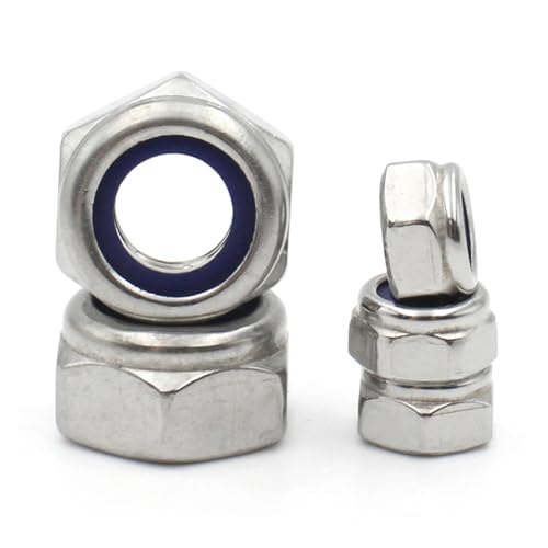 KontermutterDIN985 304 Edelstahl Nyloneinsatz Sechskant-Kontermutter(M3 (20pcs)) von LDHNFBYV