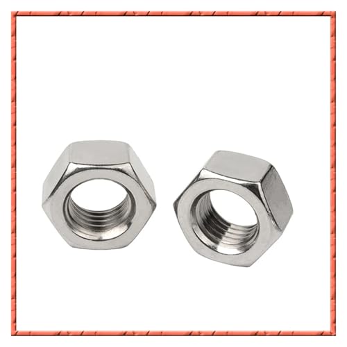 Lot M5-M22 Edelstahl Feine Zähne Sechskantmuttern Pitch 0.5/0.75/1/1.25/1.5/2 Externe Helle Sehr Schraube Gewinde Mutter(M6x0.75 (50PCS)) von LDHNFBYV
