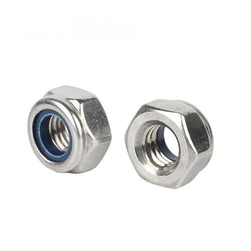 M2 .5 M3 M4 M5 M6 M8 M10 M12 M14 M16 M20 304 Edelstahl Sechskant Anti-Rutsch-Automatikmutter DIN985(M20 X 1pcs) von LDHNFBYV