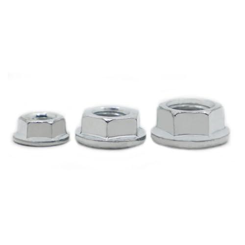M3 M4 M5 M6 M8 M10 M12-M16 Verzinkter Kohlenstoffstahl Sechskant Sechskantkopf Gezähnte Spinlock-Flanschmutter DIN6923 5 Stück(M8 10pcs) von LDHNFBYV