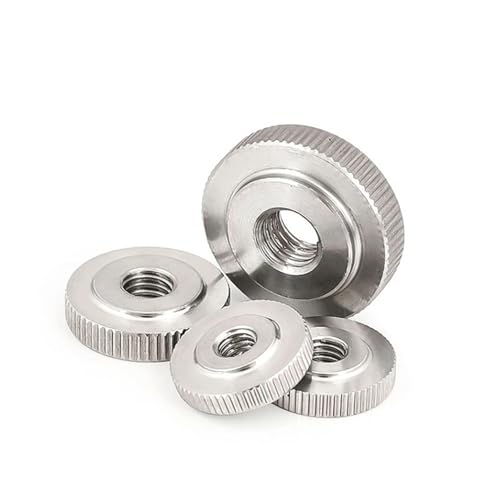 M3M4M5M6M8M10M12 304 Edelstahl Hand Mutter Gerändelt Dünne Kopf GB807 Flache(M3-10pcs) von LDHNFBYV