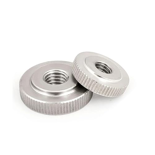 M3M4M5M6M8M10M12 304 Edelstahl Hand Mutter Gerändelt Dünne Kopf GB807 Flache(M5-10pcs) von LDHNFBYV