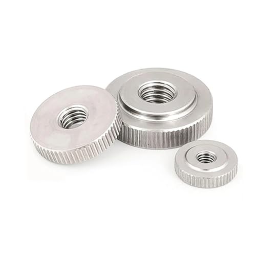 M3M4M5M6M8M10M12 304 Edelstahl Hand Mutter Gerändelt Dünne Kopf GB807 Flache(M8-5pcs) von LDHNFBYV