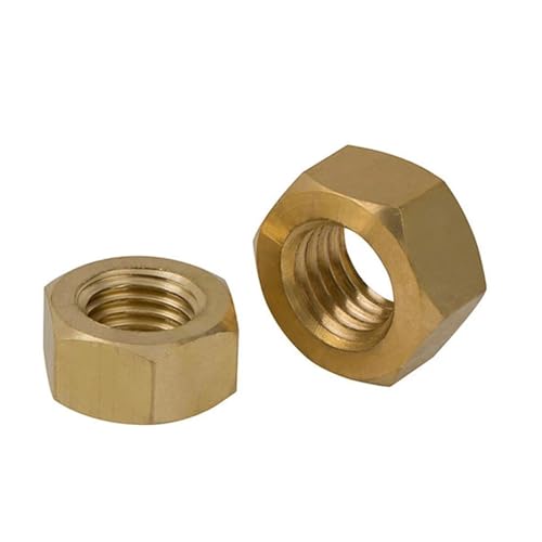 Messing-Sechskantmuttern M2,5 M3, M4 M5 M6 M8 M10 M12 M14 M16 M18 M20 M22 M24(M18 x1pc) von LDHNFBYV