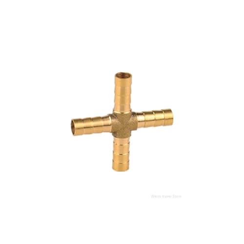 Messing-Spleißrohrverschraubung TXYU Typ Schlauchanschluss 4 mm 6 mm 8 mm 10 mm 12 mm Kupfer-Stabverbinder Gelenkkupplung(3way -t,6mm Barb) von LDHNFBYV