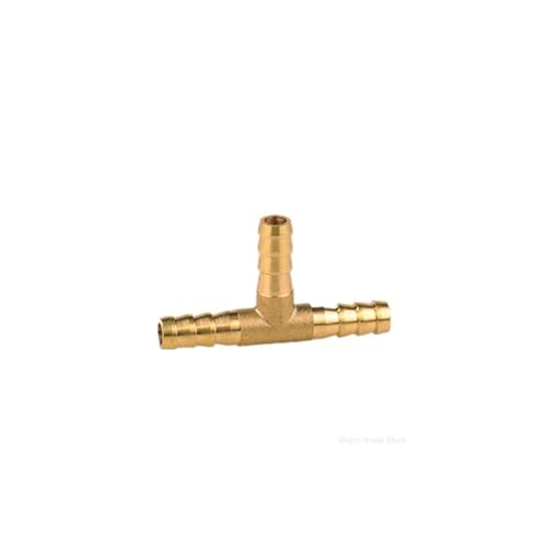 Messing-Spleißrohrverschraubung TXYU Typ Schlauchanschluss 4 mm 6 mm 8 mm 10 mm 12 mm Kupfer-Stabverbinder Gelenkkupplung(3way -t,8mm Barb) von LDHNFBYV