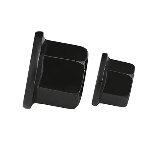Schwarze Flanschmutter mit Unterlage, sechseckig, M8, M10, M12, M14-M30(M30-1pcs) von LDHNFBYV