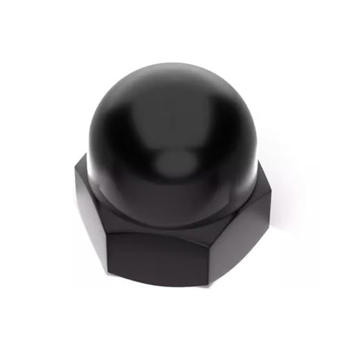 Schwarze Hutmuttern aus Edelstahl 304 M3 M4 M5 M6 M8 M10 M12 M14 M16 M18 M20(M12 2pcs) von LDHNFBYV