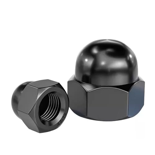 Schwarze Hutmuttern aus Edelstahl 304 M3 M4 M5 M6 M8 M10 M12 M14 M16 M18 M20(M20 2pcs) von LDHNFBYV