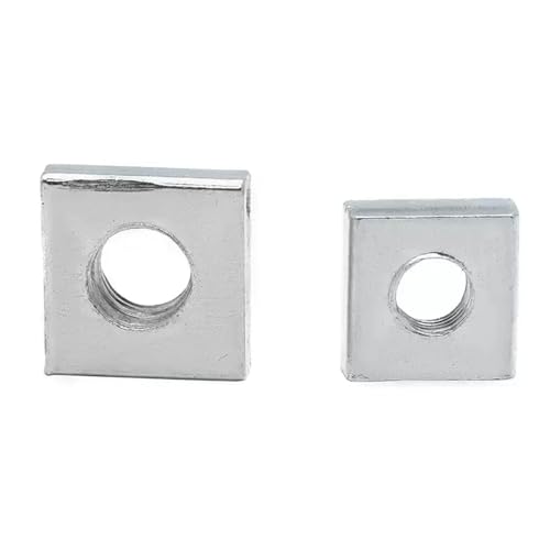 Vierkantmutter M2.5 M3 M4 M5 Kohlenstoffstahl verzinkt dünne Vierkantmuttern(M4x12x3-10pcs) von LDHNFBYV