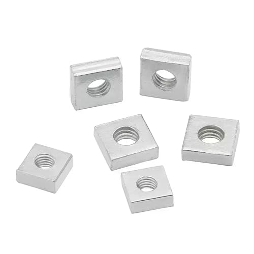 Vierkantmutter M2.5 M3 M4 M5 Kohlenstoffstahl verzinkt dünne Vierkantmuttern(M4x6x2-50pcs) von LDHNFBYV