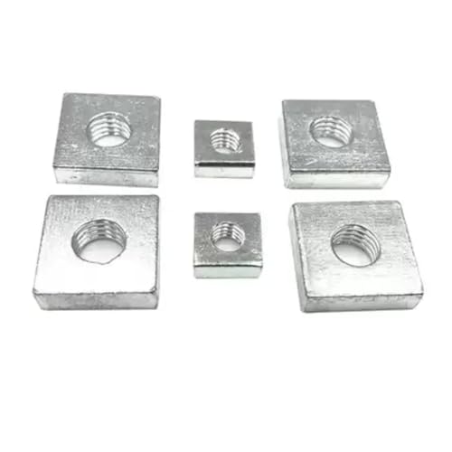 Vierkantmutter M2.5 M3 M4 M5 Kohlenstoffstahl verzinkt dünne Vierkantmuttern(M5x12x2-10pcs) von LDHNFBYV