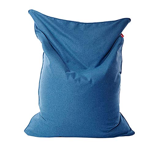 AMGJ Extra großer Sitzsack Bezug ohne Füllung(ohne Füllung), Premium Lazy Schlafsofa Sitzsackhülle für Kinder und Erwachsene,Blau,120x150cm von LDIW
