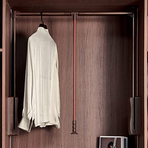 Clothes Lift for Wardrobe Wardrobe Lift, Swivelling Clothes Rail, Kleiderlift Drop-Down Wardrobe Pull down Clothes Lift for Cupboard, Clothes Rail,560x690mm/22x27in von LDIW
