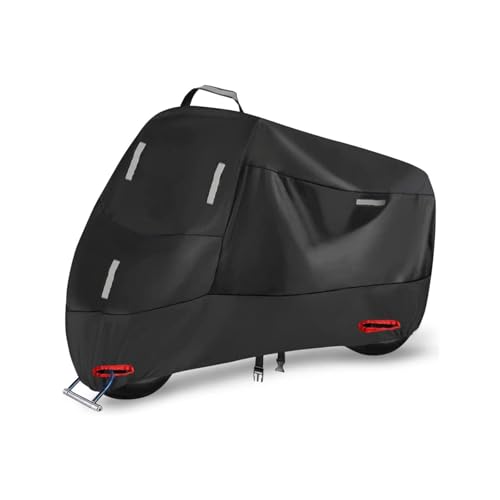 LDJSNC Motorrad Abdeckungen für Harley Davidson Road King 1994-2024, Oxford Stoff Motorrad Abdeckplane Wasserdicht Winddicht UV mit Verschlusslöchern,Motorrad Outdoor Zubehör von LDJSNC