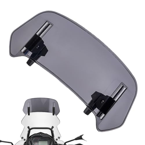 LDJSNC Motorrad Windschild für BMW F 850 GS Edition 40 Years GS 2021 – Verstellbarer Windschild Spoiler Aufsatz, Clip-On Windschutzscheibe, Windabweiser für Fahrkomfort, B Smoke-360mm×140mm von LDJSNC