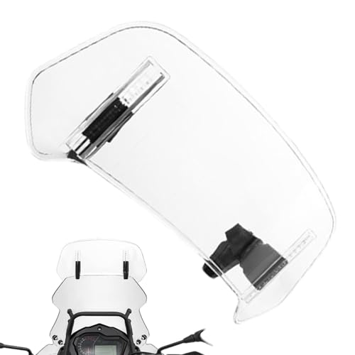 LDJSNC Motorrad Windschild für BMW F 850 GS Edition 40 Years GS 2021 – Verstellbarer Windschild Spoiler Aufsatz, Clip-On Windschutzscheibe, Windabweiser für Fahrkomfort,A Transparent-280mm×120mm von LDJSNC