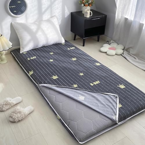 LDLCYCN G,60x200cm, Futon Matratzenbezug Queen/King Größe Reißverschluss Full Wrap Bedruckte Japanische Boden Matratze Futon Abdeckung Staubdichte Abdeckung Für Schlafzimmer RV Matratze von LDLCYCN