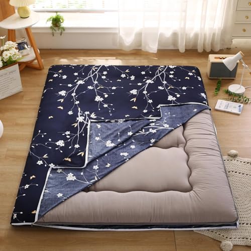 LDLCYCN G,90x190cm, Futon Matratzenbezug Mit Reißverschluss Traditionelle Japanische Boden Futon Matratzenbezug Bequeme Haut Freundliche Bettdecke Matratzenschutz Mit Vollverpackung von LDLCYCN