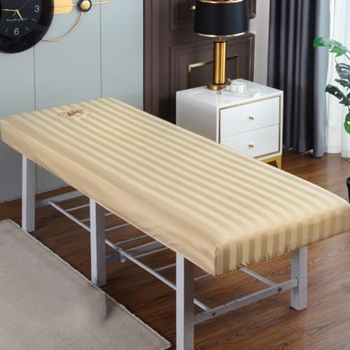 LDLCYCN Gelb,190 * 80cm, Massage Bettdeckel Mit Elastischem Band Allround-Verpackung Spa Massage Behandlung Einbaublech Komfortabel Staubdicht Massage Spa Couch Abdeckung Für Beauty Salon von LDLCYCN