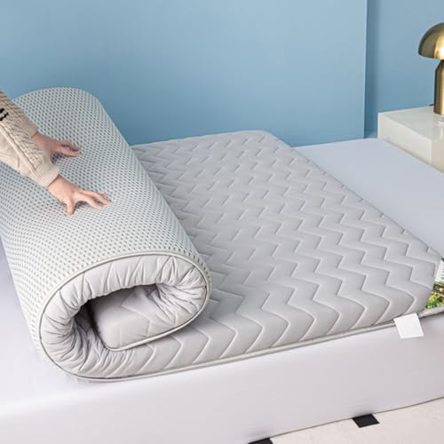 LDLCYCN Grey/8cm,70x190cm, Boden Futon Matratze Topper Verdicken 5Cm/8Cm Japanische Futon Matratze Pad Atmungsaktiv Komfortabel Klappbar Campingmatratze Schlafkisse Für Schlafzimmer von LDLCYCN