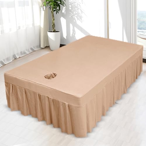 LDLCYCN Kaffee,120 * 200 * 45cm, Thailändische Massage Tisch Bettrock Mit Atemloch Spa Massage Tisch Bettdecke Mit Rock Beauty Bett Matratzen Abdeckung Für Große Größe Massage Spa Couch Abdeckung LDLCYCN Kaffee,120 * 200 * 45cm, Thailändische Massage Tisch Bettrock Mit Atemloch Spa Massage Tisch Bettdecke Mit Rock Beauty Bett Matratzen Abdeckung Für Große Größe Massage Spa Couch Abdeckung von LDLCYCN