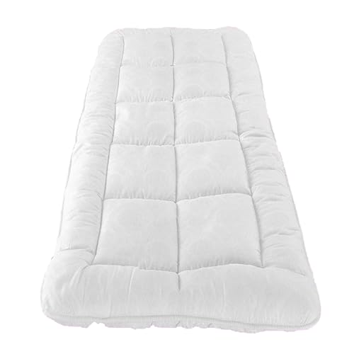 LDLCYCN White(n),70x190cm(T), Massagetischauflage Verdickte Salon-Bettauflage Atmungsaktiv Mit Gesichtsloch Für SPA Beauty Massage-Matratzenauflage Mit Gummiband Runder Trapezförmiger Kopf von LDLCYCN