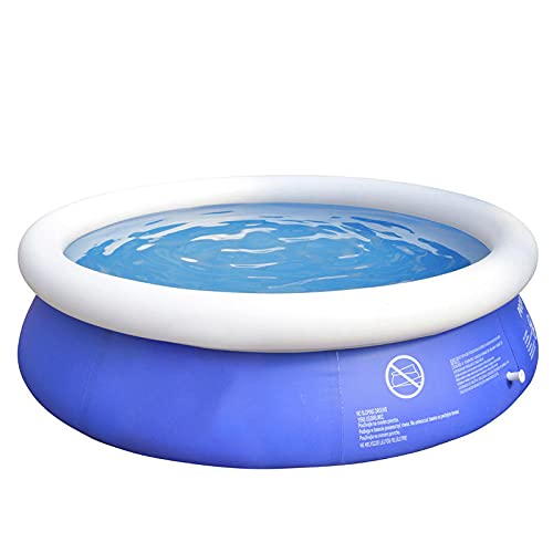 Badewanne Innen-/Außenpool, Aufblasbarer Swimmingpool für Erwachsene mit Pumpe, Verdickter Swimmingpool, runder aufblasbarer Pool-360 x 76 cm von LDLLDL