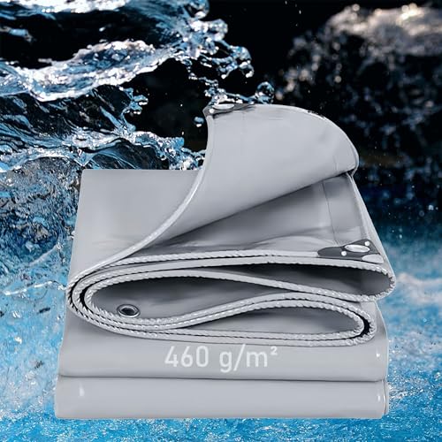 LDQBF Abdeckplane Gewebeplane,0.5x2.5m 460g/m² PVC plan Gewebeplane Abdeckplane Schutzplane Bootsplane Den Außenbereich Wetterfeste Faltbar Anti-UV Pflanzenisolierung Möbel Staubdicht Grau LDQBF Abdeckplane Gewebeplane,0.5x2.5m 460g/m² PVC plan Gewebeplane Abdeckplane Schutzplane Bootsplane Den Außenbereich Wetterfeste Faltbar Anti-UV Pflanzenisolierung Möbel Staubdicht Grau von LDQBF