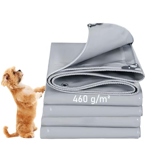 LDQBF Abdeckplane Gewebeplane,1.5x2m 460g/m² PVC Plane Schutzplane Bootsplane Zeltunterlage für Camping & Outdoor Garten wasserdichte Planemit Ösen LKW Plane Anhängerplane Grau LDQBF Abdeckplane Gewebeplane,1.5x2m 460g/m² PVC Plane Schutzplane Bootsplane Zeltunterlage für Camping & Outdoor Garten wasserdichte Planemit Ösen LKW Plane Anhängerplane Grau von LDQBF