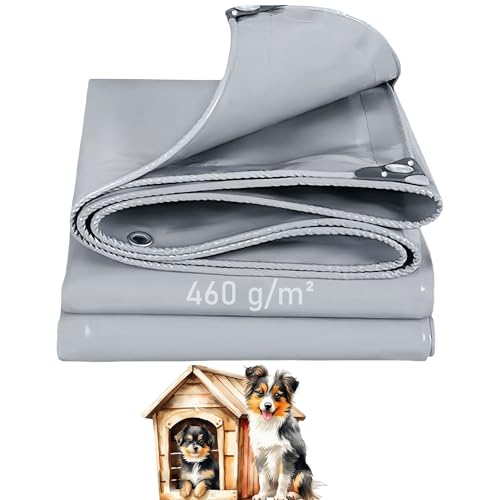 LDQBF LKW-Plane,Plane,1x1m 460g/m² PVC plan Gewebeplane mit Ösen und verstärkten Ecken,Den Außenbereich Wetterfeste Faltbar Anti-UV Pflanzenisolierung Möbel Staubdicht Grau LDQBF LKW-Plane,Plane,1x1m 460g/m² PVC plan Gewebeplane mit Ösen und verstärkten Ecken,Den Außenbereich Wetterfeste Faltbar Anti-UV Pflanzenisolierung Möbel Staubdicht Grau von LDQBF