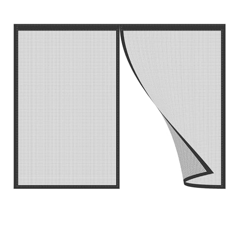 Magnet Fliegengitter Fenster 120x75cm Netz Insektenschutz Magnetischer Fliegenvorhang Moskitonetz Automatisches Schließen Insektenschutz für Balkontür Wohnzimmer Terrassentür Schwarz Magnet Fliegengitter Fenster 120x75cm Netz Insektenschutz Magnetischer Fliegenvorhang Moskitonetz Automatisches Schließen Insektenschutz für Balkontür Wohnzimmer Terrassentür Schwarz von LDQBF