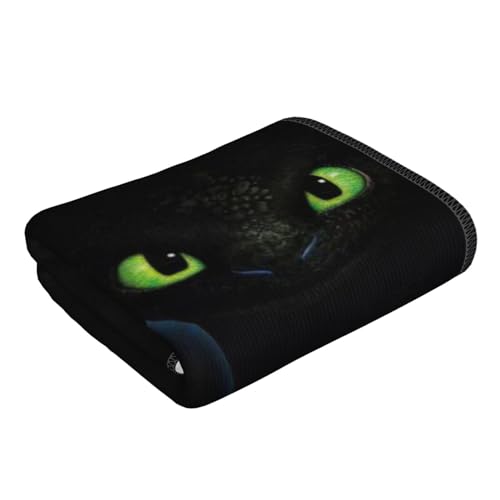 LDSOFTLEAF Handtücher Schwarz Badetuch Kinder 100x150 Mikrofaser Handtuch Schnelltrocknendes Handtuch/Handtücher Für Kinder (Dragons-2,100 x 180 cm) von LDSOFTLEAF