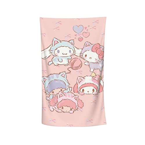 LDSOFTLEAF Kinderhandtuch Mikrofaser Handtuch Kinder 140x70 Blau, Badetuch Kinder Mädchen/Jungen, Kawaii Strandtuch Kinder (C-4,150 x 200 cm), STJ-007 von LDSOFTLEAF