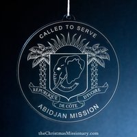 Côte D'ivoire Abidjan Mission Weihnachtsschmuck | Lds Missionars Geschenk Côte D'ivoire Abidjan Mission Weihnachtsschmuck | Lds Missionars Geschenk von LDSwishlist