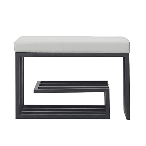 LDTTYRC Moderne Getuftete Gepolsterte Eingangsbank,Haushaltsschuh-Aufbewahrungsbank Mit Metallrahmen,Gepolsterte Schuhbank Mit Gepolstertem Sitz Für Schlafzimmer Wohnzimmer-Grau 80x30x45cm(31x12x18i LDTTYRC Moderne Getuftete Gepolsterte Eingangsbank,Haushaltsschuh-Aufbewahrungsbank Mit Metallrahmen,Gepolsterte Schuhbank Mit Gepolstertem Sitz Für Schlafzimmer Wohnzimmer-Grau 80x30x45cm(31x12x18i von LDTTYRC