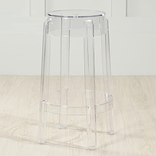 LDTTYRC Moderner Acryl Theken Barhocker,Stapelbar Transparent Barhocker,Klarer Rückenlehnenloser Küchenhocker Plastik Badezimmerstuhl Für Wohnzimmer Schlafzimmer Büro-Klar b 65cm/26inch LDTTYRC Moderner Acryl Theken Barhocker,Stapelbar Transparent Barhocker,Klarer Rückenlehnenloser Küchenhocker Plastik Badezimmerstuhl Für Wohnzimmer Schlafzimmer Büro-Klar b 65cm/26inch von LDTTYRC