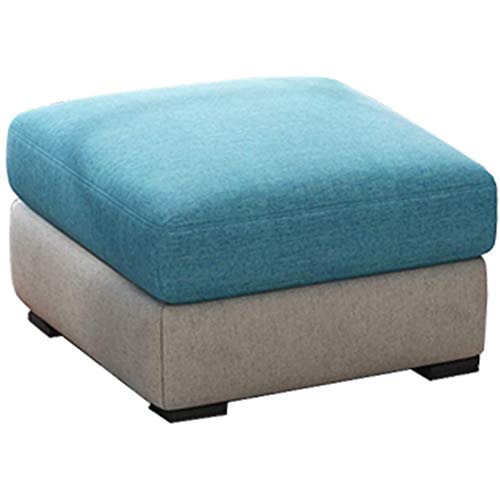LDTTYRC Ottoman Pouf Für Wohnzimmer Kleinen Raum,Moderne Rechteckige Ottomane Fußstütze Schuhwechselhocker,Fußstütze Poufs Zum Sitzen-B 55 * 55 * 38cm von LDTTYRC