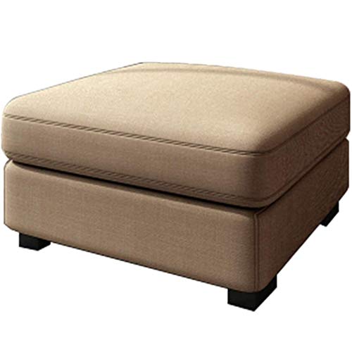LDTTYRC Ottoman Pouf Für Wohnzimmer Kleinen Raum,Moderne Rechteckige Ottomane Fußstütze Schuhwechselhocker,Fußstütze Poufs Zum Sitzen-D 55 * 55 * 38cm von LDTTYRC
