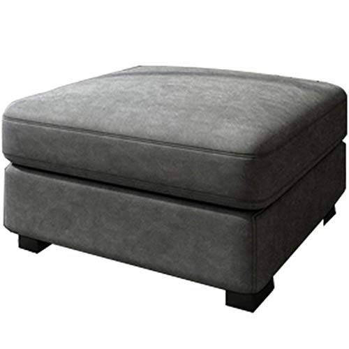 LDTTYRC Ottoman Pouf Für Wohnzimmer Kleinen Raum,Moderne Rechteckige Ottomane Fußstütze Schuhwechselhocker,Fußstütze Poufs Zum Sitzen-F 55 * 55 * 38cm von LDTTYRC