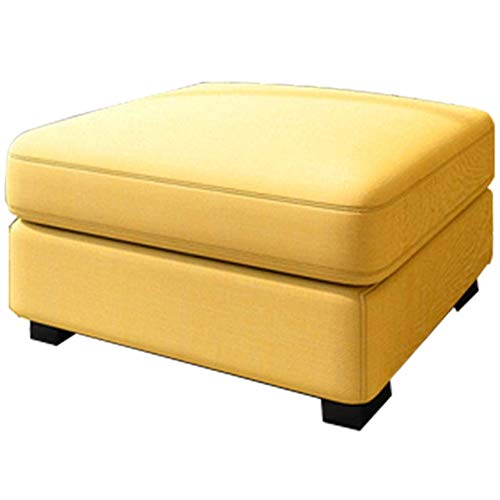 LDTTYRC Ottoman Pouf Für Wohnzimmer Kleinen Raum,Moderne Rechteckige Ottomane Fußstütze Schuhwechselhocker,Fußstütze Poufs Zum Sitzen-N 55 * 55 * 38cm von LDTTYRC