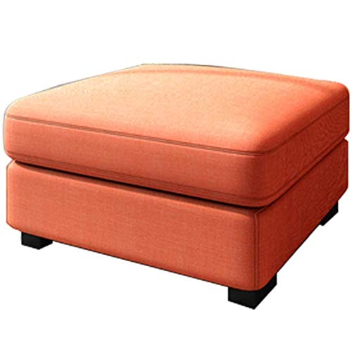 LDTTYRC Ottomanischer Pouf Für Kleine Räume Im Wohnzimmer,Moderner Rechteckiger Ottomanischer Fußhocker Zum Wechseln Der Schuhe,Fußstützen-Poufs Zum Sitzen-L 55 * 55 * 38cm von LDTTYRC