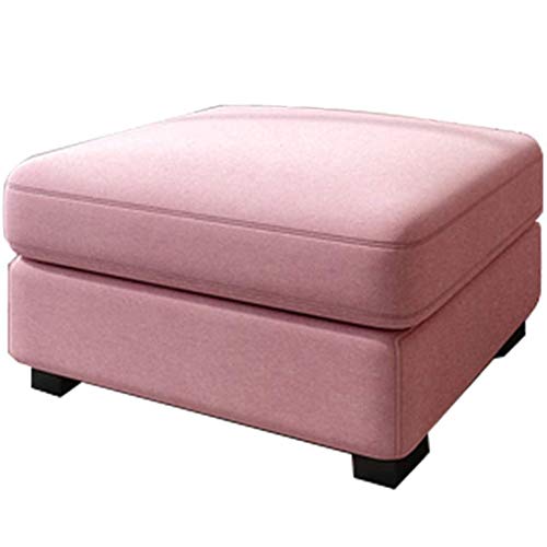LDTTYRC Ottomanischer Pouf Für Kleine Räume Im Wohnzimmer,Moderner Rechteckiger Ottomanischer Fußhocker Zum Wechseln Der Schuhe,Fußstützen-Poufs Zum Sitzen-M 55 * 55 * 38cm von LDTTYRC